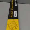 SpaceAid Bamboo Drawer Dividers with Inserts and Labels, Kitchen Adjustable Drawer Organizers, Expandable Organization for Home, Office, Dressers, 4 Dividers with 9 Inserts (17"-22" Natural)