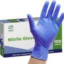 Comfy Package Nitrile Disposable Gloves - 4 mil. | Latex & Rubber Free | Non-Sterile Powder Free (Medium)