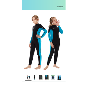 Hevto Kids Wetsuit for Boys Girls Toddler Youth 3/2mm Neoprene Full Wet Suits in Cold Water for Swimming Surfing Diving 5 Size