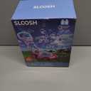 SLOOSH Bubble Lawn Mower Toddler Toys - Spill-Proof Bubble Machine Pretend Gardening Toy for Age 1 2 3 1-3 Year Old Toddler Indoor Outdoor Use, Baby Girl Push Toys Easter Birthday Gift (Pink)