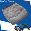 WFLNHB Cloth Driver Side Bottom Seat Cover Gray Replacement for F250 F350 F450 F550 XLT 1999 2000