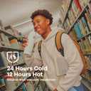 Hydro Flask Water Bottle - Insulated Stainless Steel - Non Spill, Leakproof in 21 Oz Black