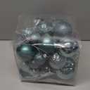 Senjie Green Shatterproof Christmas Ball Ornaments, 32 Pcs, Plastic, Wedding & Christmas, Hanging