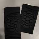 SZKANI Knee Pads Compression Leg Sleeve Knee Sleeve for All Sports Wrestling Protector Gear, 1 Pair of Knee Paded ((Short Sleeve)Black_2 Pack)