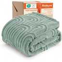 Bedsure GentleSoft Sage Green Christmas Throw Blankets for Women - Super Soft Cozy Winter Blankets for Couch, Cute Fluffy Fleece Throw for Girls Women, Ideal for Room Home Decor, 50x60 Inches