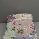 EVENHUG 100% Cotton Quilt Set Queen Size Floral Patchwork Bedding Sets with Pillow Shams Breathable Lightweight Bedspreads Coverlet for All Season 3 Piece (92"x96")