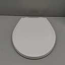BEMIS 500EC 390 Toilet Seat with Easy Clean & Change Hinges, 1 Pack Round, Cotton White