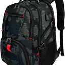 YOREPEK Travel Backpack, Extra Large 50L Laptop Backpacks for Men Women, Water Resistant College Backpack Airline Approved Business Work Bag with USB Charging Port Fits 17 Inch Computers, Camouflage