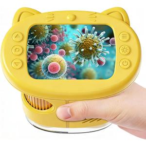 1000X Handheld Digital Microscope for Kids, Pocket Microscope with 2.0" IPS Screen, Portable STEM Science Toy for Ages 4-12, Educational Birthday Gift for Boys Girls, Outdoor Exploration Kit