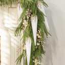 KI Store 4pcs Extra Large Christmas Icicles White 12-Inch Christmas Tree Decorative Hanging Ornaments for Xmas Tree Decor