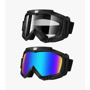 Lievermo Dirt Bike Goggles 2 Pack - Motorcycle, ATV, Riding, Ski, Windproof Racing Glasses