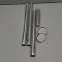 Shower Curtain Rod, Spring Tension Shower Rods Adjustable 32-61 Inch Stainless Steel Telescoping Curtain Rod for Bathroom or Windows, No Drilling, No Slip, No Rust, Nickel