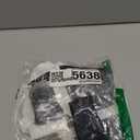 WODECASA Women's Colorblock Bikini Set Square Neck High Cut Cheeky Sexy Two Piece Swimsuit Bathing Suit (151 Black, Small)