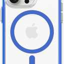 ORNARTO Air Case for iPhone 15 Pro Max Clear, Compatible with MagSafe, Military-Grade Drop Protection Cover with Built-in Air-Blue