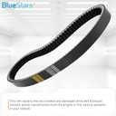 BlueStars Durable Golf Cart Drive Belt Replaces 27077-G02 27077-G01 - Fits for EZ.GO Marathon 4-Cycle 1991-1996 and 2-Cycle 1992-1993 Gas Golf Cart