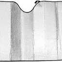 Car Windshield Sunshade, Foldable Sun Shade Visor Cover Block Reflector, Portable Anti Sunlight Protector Screen, Blue Silver Thickened 5 Layer, Front Window Sun Shade, Silver