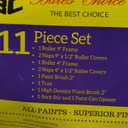 Bates - Paint Tray Set, Paint Rollers, Paint Brushes for Wall, Tray, Roller Brush, 11 Piece Home Painting Supplies, Foam Brush, House Painting Supplies, Painting Tools, Interior, Exterior