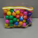 Hovenlay Ball Pit Balls Phthalate Free BPA Free Crush Proof Plastic - 7 Bright Colors in Reusable Play Toys for Kids with Storage Bag