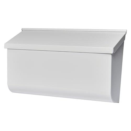 Architectural Mailboxes Woodlands™ Wall-Mounted Mailbox for Outside, Rust-Resistant Galvanized Steel Metal Medium Mail Box, Black Modern Wall Mailbox