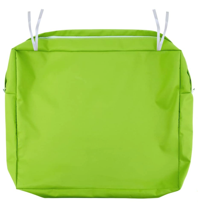NettyPro Outdoor Cushion Covers Replacement Set 2 Water Repellent UV Resistant Patio Chair Seat Cushion Slipcover with Zipper and Tie, 22 x 20 x 4 Inch, Green
