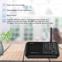 Wuloo Intercoms Wireless for Home 1 Mile (5280 Feet) Range 10 - Channel, Wireless Home Intercom System for House Business Office, Room to Room Intercom, Home Communication System (2 Packs, Black)