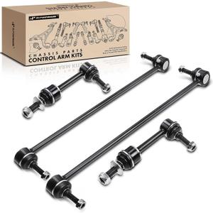 A-Premium Set of 4, Front & Rear Sway Bar Links Kit Stabilizer Bar Links, Compatible with BMW 525xi 2006-2007, 528xi 2008, 530xi 2006-2007, 535i xDrive 2009-2010, 535xi 2008