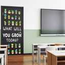 Honoson 50 Pcs Plant Theme Classroom Door Decor Bulletin Board Set What Will You Grow Today Door Decor Boho Back to School Cutout for Educational Activities