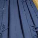 Outdoor Chair Cushions Set of 4, Waterproof & Fade Resistant Seat Cushion for Patio Furniture - 18.5 x 16 Inch Chair Pads with Ties and Hidden Zipper - Patio Chair Cushion Replacement, Navy Blue (18.5x16x2 Inch | 4 Pack)
