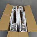 Durable 1 inch 3-Ring Binder, 1" Round Ring Binders with 2 Inside Pockets, Basic 1 in Binders, Clear View Cover 1-inch-Binder Holds 8.5'' x 11''Paper for Office/ Home/ Back to School（Pack of 12, White）