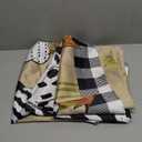 Rooster Kitchen Window Curtains Valance and Tier Set 36 Inch Farmhouse Black White Chicken Rod Pocket Short Tier Curtain, Vintage Rustic Small Drapes for Kitchen Decor