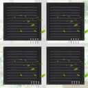 Yaocom 4 Pcs Aluminum Attic Vents 6" x 6" Metal Gable Wall Mesh Shed Vent with Screen Square Louver Grille for Exterior Door House Attic Garage Ceiling