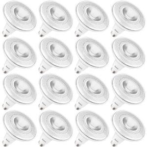 Sunco 16 Pack Outdoor LED Flood Home Residential Patio Driveway Light, Waterproof PAR38 LED Bulb, CRI90 5000K Daylight Dimmable, 100W Equivalent 13W, Exterior, Wet-Rated, 1050 Lumens, E26 Base - UL