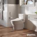 TOTO WASHLET K300 Electronic Bidet Toilet Seat with Instantaneous Water Heating, PREMIST and EWATER+ Wand Cleaning, Elongated, Cotton White - SW3036R#01
