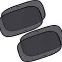 Enovoe Car Window Shade for Baby - (2 Pack) UV Protection Breathable Mesh Baby Window Covers - Sun Shade Blocker, Cling Windows Cover - Glare Shield and UV Rays Protection for Your Child - XL 25"x16"