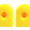 Aquarium Filter Replacement Sponge, Fish Tank Filter Replacement Parts, 3-Stage in-Tank Filter 130GPH 10-40 Gallon Fish Tanks (2 PCS)