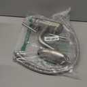 Bathroom Sink Faucet 3 Hole Brushed Nickel 4 Inch Centerset4 Modes Waterfall Bathroom Faucet 2 Handle with 360 Swivel Spout & Pop Up Drain