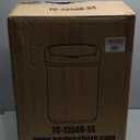 BestOffice | 13 Gallon Trash Can with Lid | Automatic Touchless Garbage Can | Odor Control | Modern Oval Design | Easy to Clean | Stainless Steel | Fits Any Kitchen, Bathroom, Office or Home