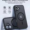 Faiono Magnetic for iPhone 17 Case [Full Camera Protection][Military-Grade Protection][Compatible with MagSafe] Shockproof Protective Slim Phone Case for iPhone 17, Black