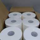 Industrial Paper Towels 10 x 800 White Roll Towels High Capacity Premium Quality (TAD Fabric Cloth Like Texture) Fits Touchless Automatic Commercial Towel Dispenser (Packed 6 Rolls)