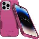 OtterBox iPhone 14 Pro Max (ONLY) Commuter Series Case - INTO The Fucshia (Pink), Slim & Tough, Pocket-Friendly, with Port Protection