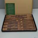 THETCHRY Walnut Wood Cutting Boards for Kitchen, Large Chopping Board Double Sided, End Grain Cutting Board with Handle, Charcuterie Butcher Block for Meal Prep & Serving with Gift Box, 17"×13"×1"