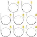 Yunsailing Type K Thermocouple Probe Tl1004 K Type Sensor Probes Metal Mini Connector Temperature Sensor for Meter in Temperature Range from 0 to 500 Celsius(8 Pcs)