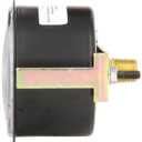 PIC Gauges LP3-254-5PSI U-Clamp Panel Mount Dry Non-Fillable Low Pressure Gauge w/ Chrome Case, Brass Internals, Plastic Lens, Back Connection, 2.5" Dial, 0/5 psi Range, 1/4" Male NPT
