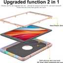 iPad Case 9th Generation, 7/8th Generation Case iPad 10.2 Inch with Kickstand 2 Angles Built-in Stand for Kids Shockproof,Heavy Duty Rugged Protective (Gradient+Gold)