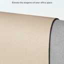 Aothia Faux Leather Desk Mat - Large Mouse Pad, Non-Slip PU Leather Blotter, Waterproof Writing Surface for Office and Home (Beige, 63" x 24")