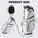 Findway 14 Way Golf Stand Bag, Lightweight Golf Bag with Stand for Men Women, Golf Club Carry Bag with Dual Strap, Rain Cover, Multiple Pockets, Golf Ball Holder