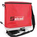 Salcod 25LB Bag Seed Spreader for Lawn, Adjustable Handheld Fertilizer Spreader with Shoulder Strap, Broadcast Grass Seed Spreader for Lawn Care, Garden Seeding, Yard Fertilizing