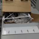 Ansionsol 4 Tier Coffee Bar Station, Corner Bakers Rack with 5 Hooks & Wire Basket, Coffee Maker Stand for Small Space, Kitchen Storage Shelf for Entryway, Living Room, Caf, White, 16.5"x13"x47.8"