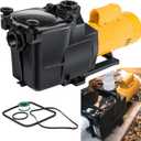 W3SP2607X10 Pool Pump 1HP 115/230V 4800GPH 3450RPM Single Speed Self Primming SP2607X10 Replacement Low Noise Heavy Duty Powerful Super For In Ground/Above Ground Pools Hot Tubs Spas All Types & Sizes
