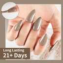 JODSONE 16.5ml Light Brown Soak Off UV LED Gel Polish Professional Nail Art Lacquer for Home Manicure DIY Salon Long Lasting Chip Resistant Nail Color Gift Set for Women